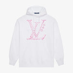 Pink Classic Letter Print Hoodie