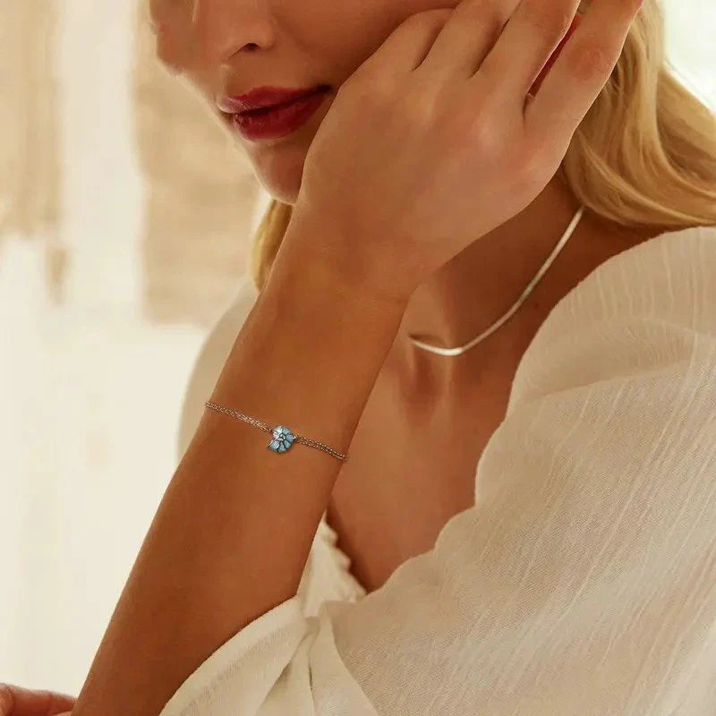 Blue Shell Chain Bracelet