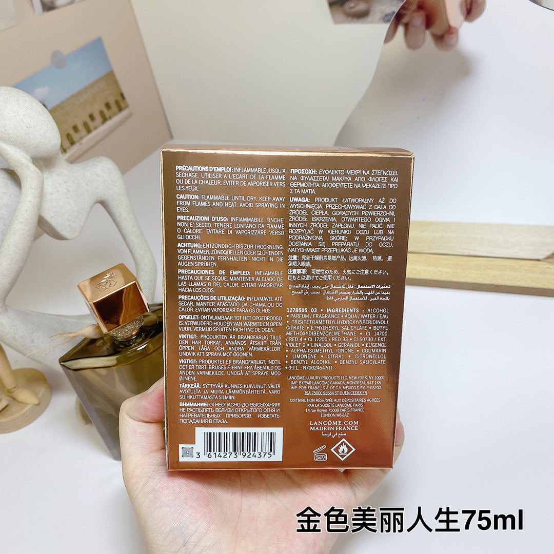 Limited edition golden fragrance version of beautiful life for women 75ml