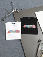 Alphabet Graffiti Splash Ink T shirt-2028