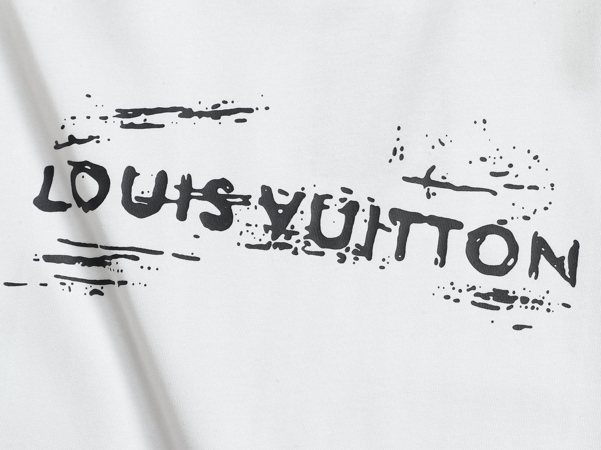 Alphabet Graffiti Splash Ink T shirt-2041