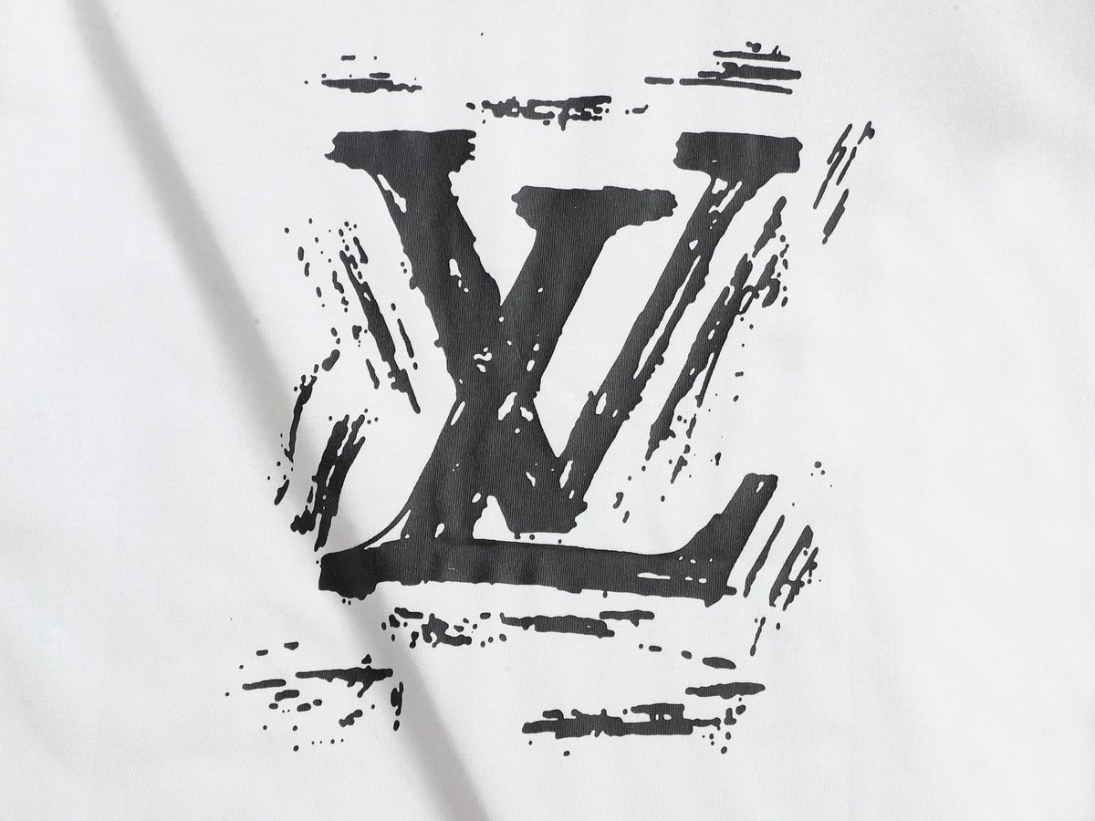 Alphabet Graffiti Splash Ink T shirt-2041