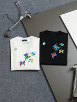 Alphabet Graffiti Splash Ink T shirt-2047