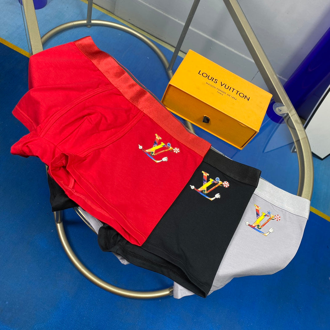 Men's Premium Cotton Boxer Briefs (3-Pack)-7