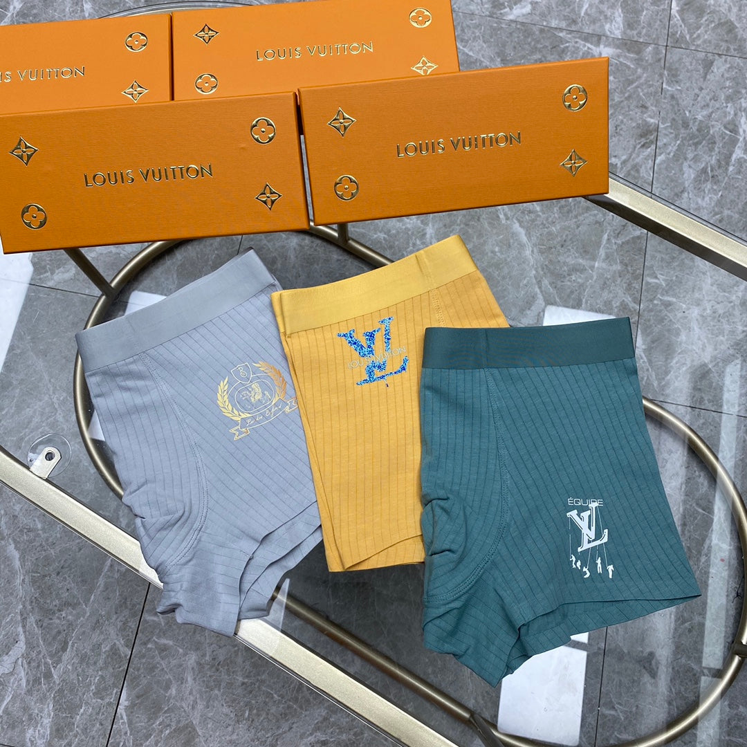 Men's Premium Cotton Boxer Briefs (3-Pack)-9