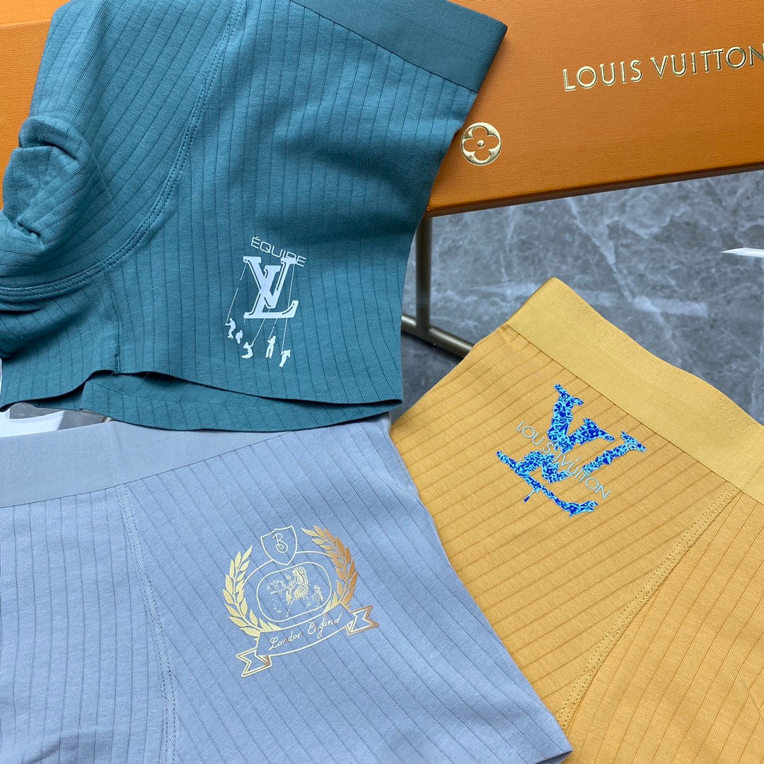 Men's Premium Cotton Boxer Briefs (3-Pack)-9