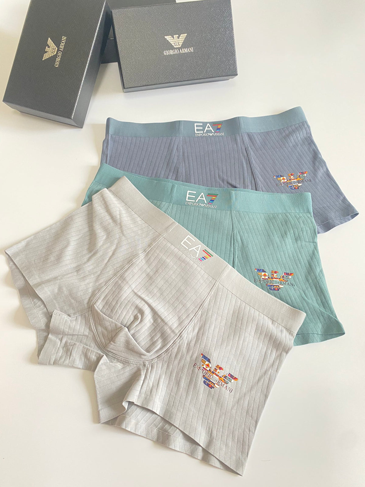 Men's Premium Cotton Boxer Briefs (3-Pack)-12