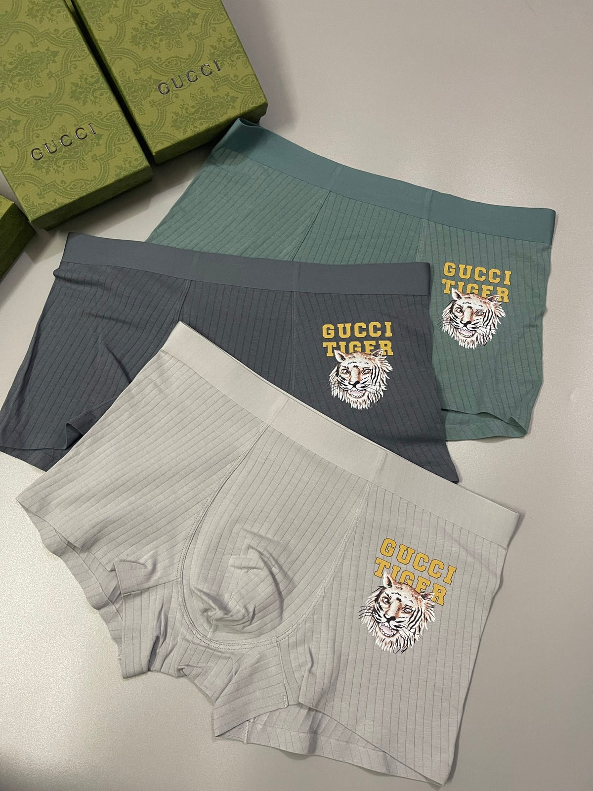 Men's Premium Cotton Boxer Briefs (3-Pack)-16