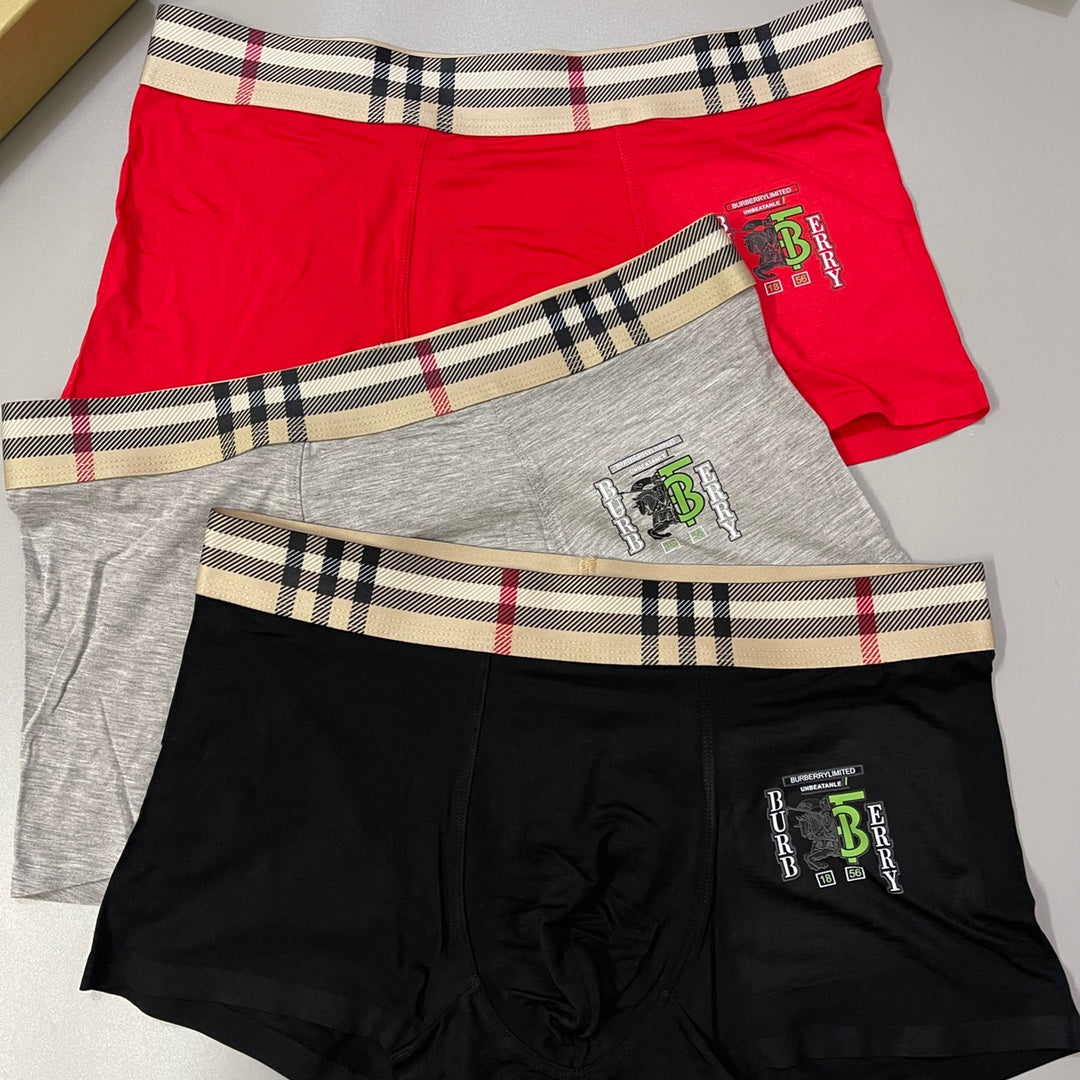 Men's Premium Cotton Boxer Briefs (3-Pack)-22