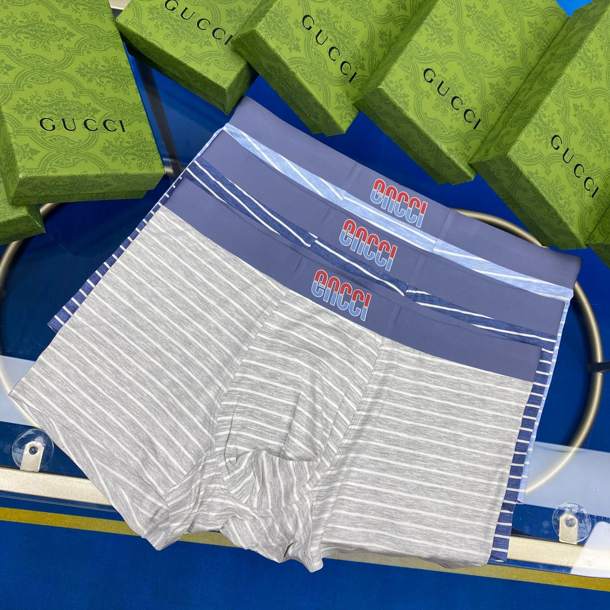 Men's Premium Cotton Boxer Briefs (3-Pack)-32