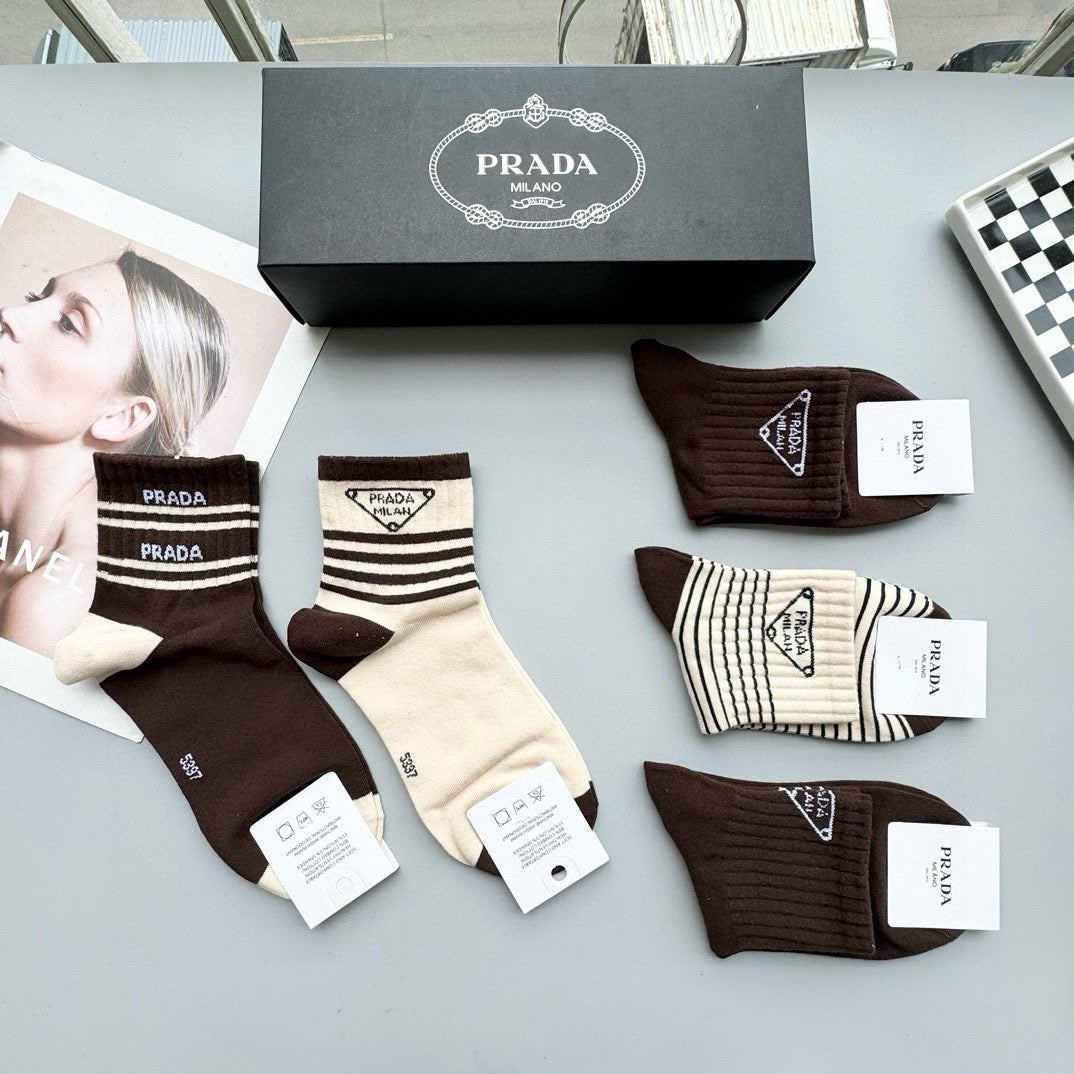 5-Pair Comfort Socks Set (1 BOX)-5