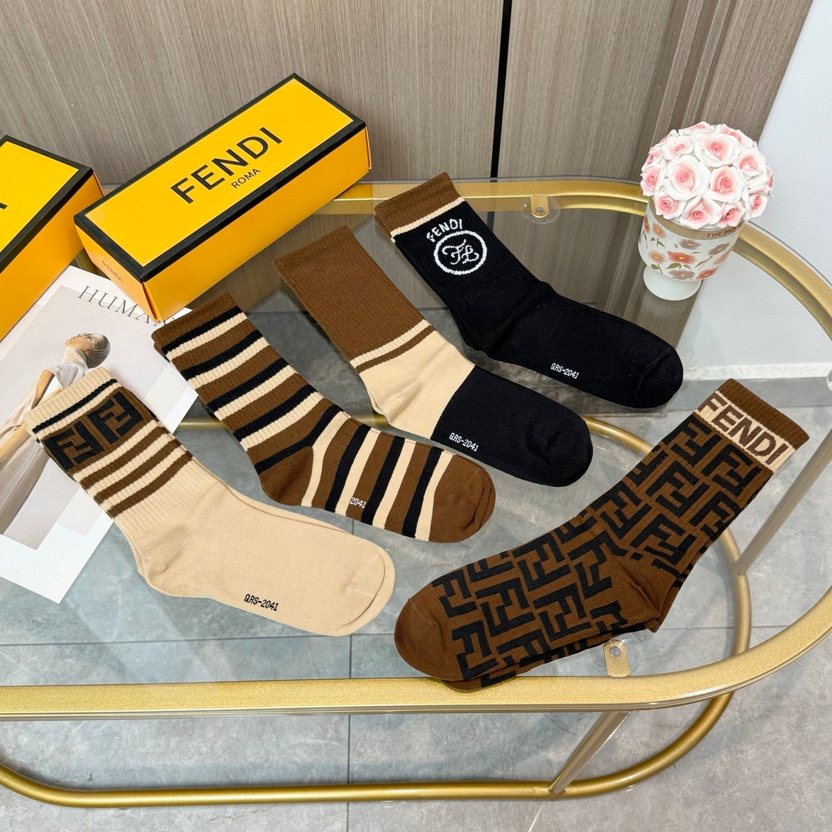 5-Pair Comfort Socks Set (1 BOX)-38