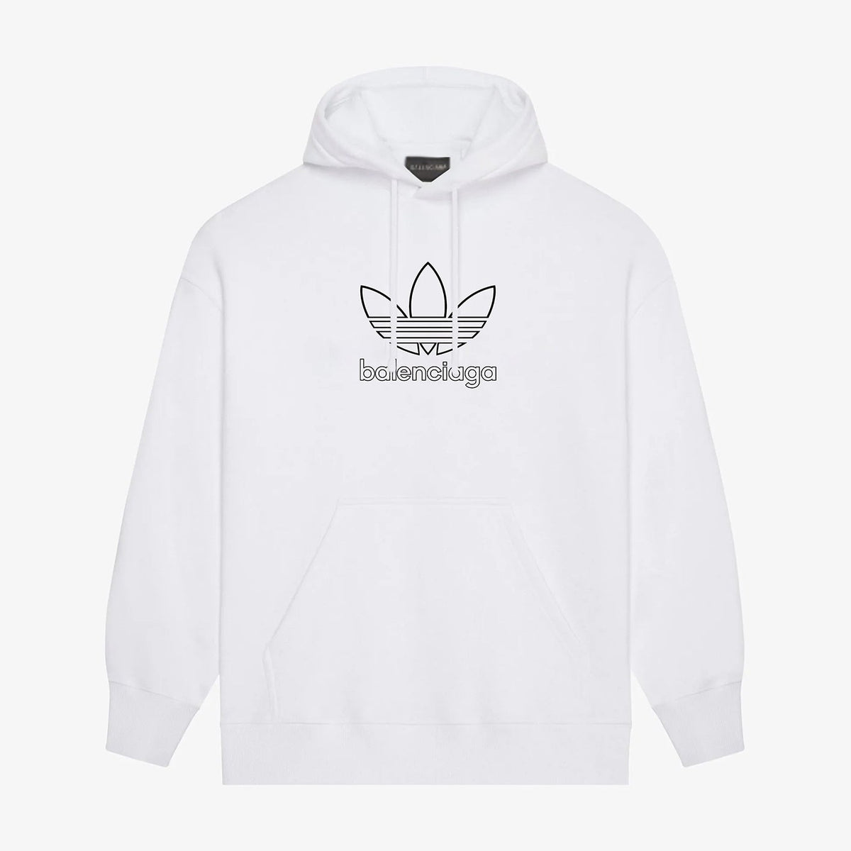 Hollow Classic Print Hoodie