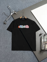 Alphabet Graffiti Splash Ink T shirt-2028