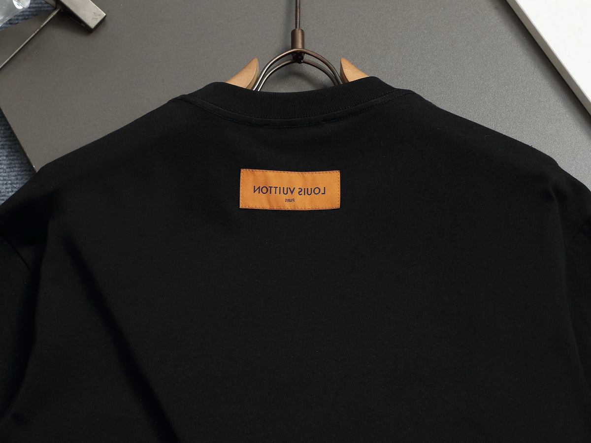 Alphabet Graffiti Splash Ink T shirt-2038