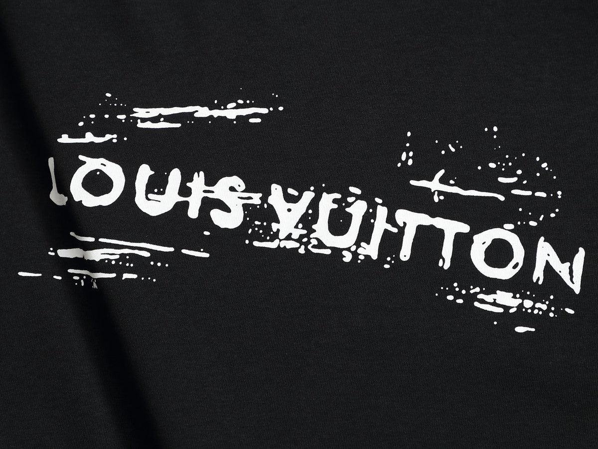 Alphabet Graffiti Splash Ink T shirt-2041