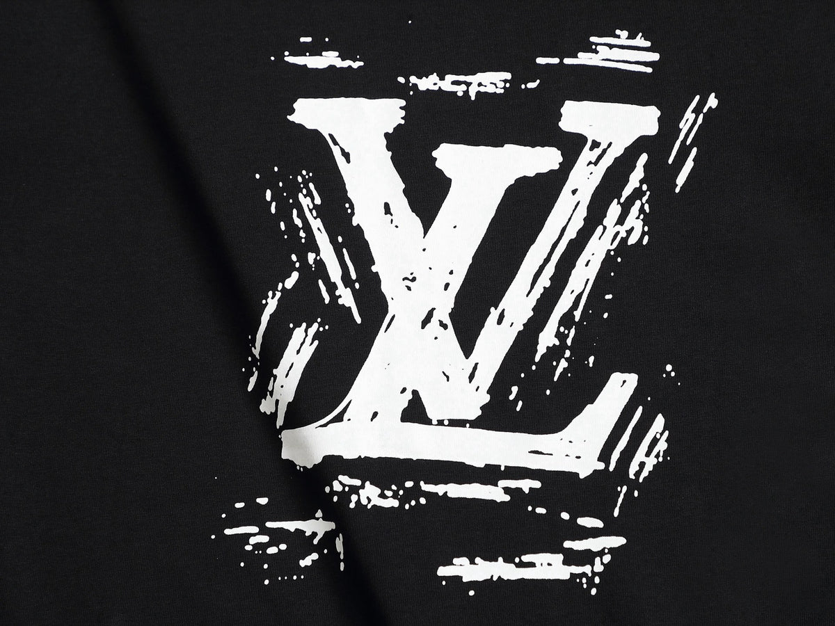 Alphabet Graffiti Splash Ink T shirt-2041