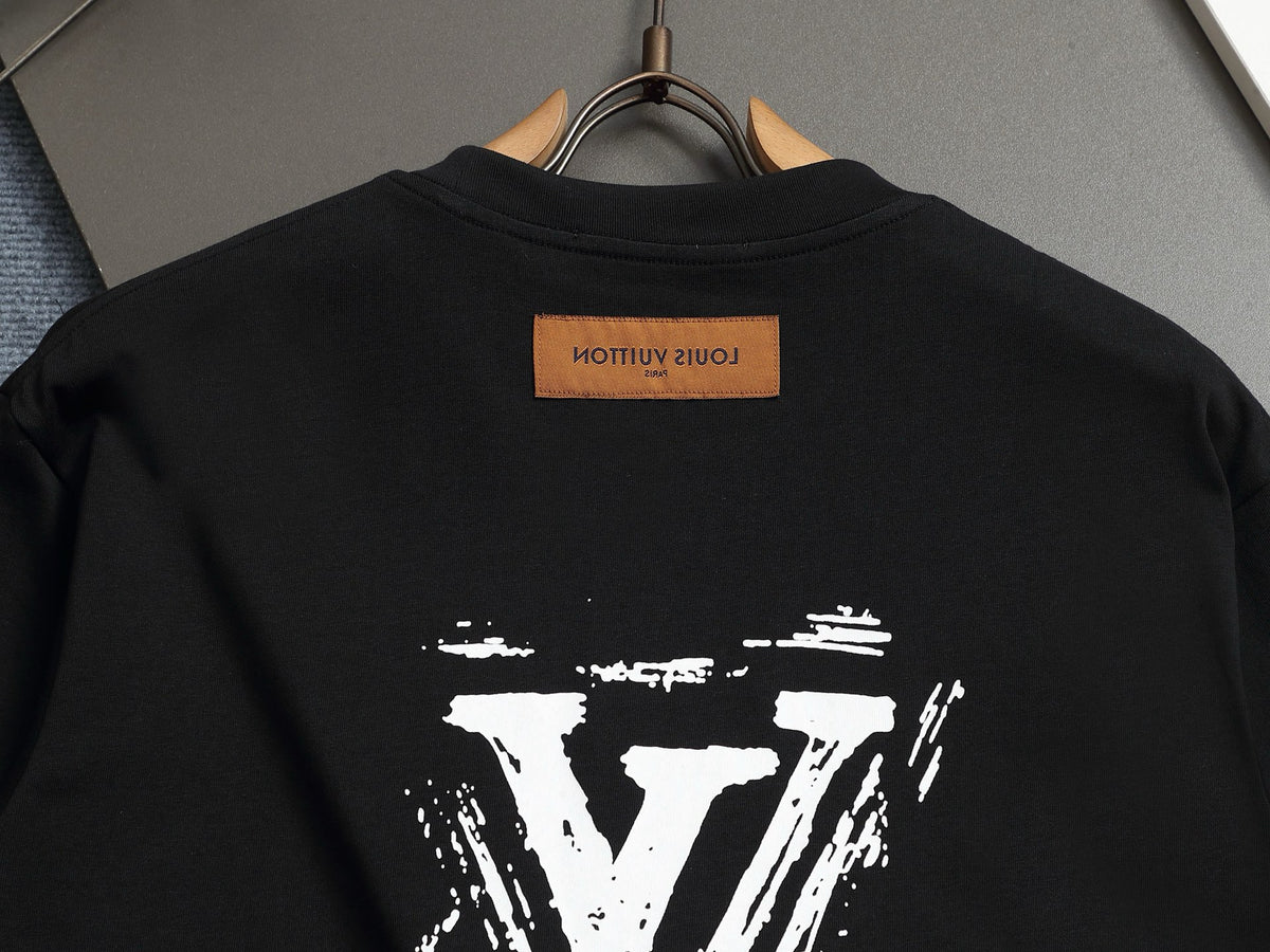 Alphabet Graffiti Splash Ink T shirt-2041