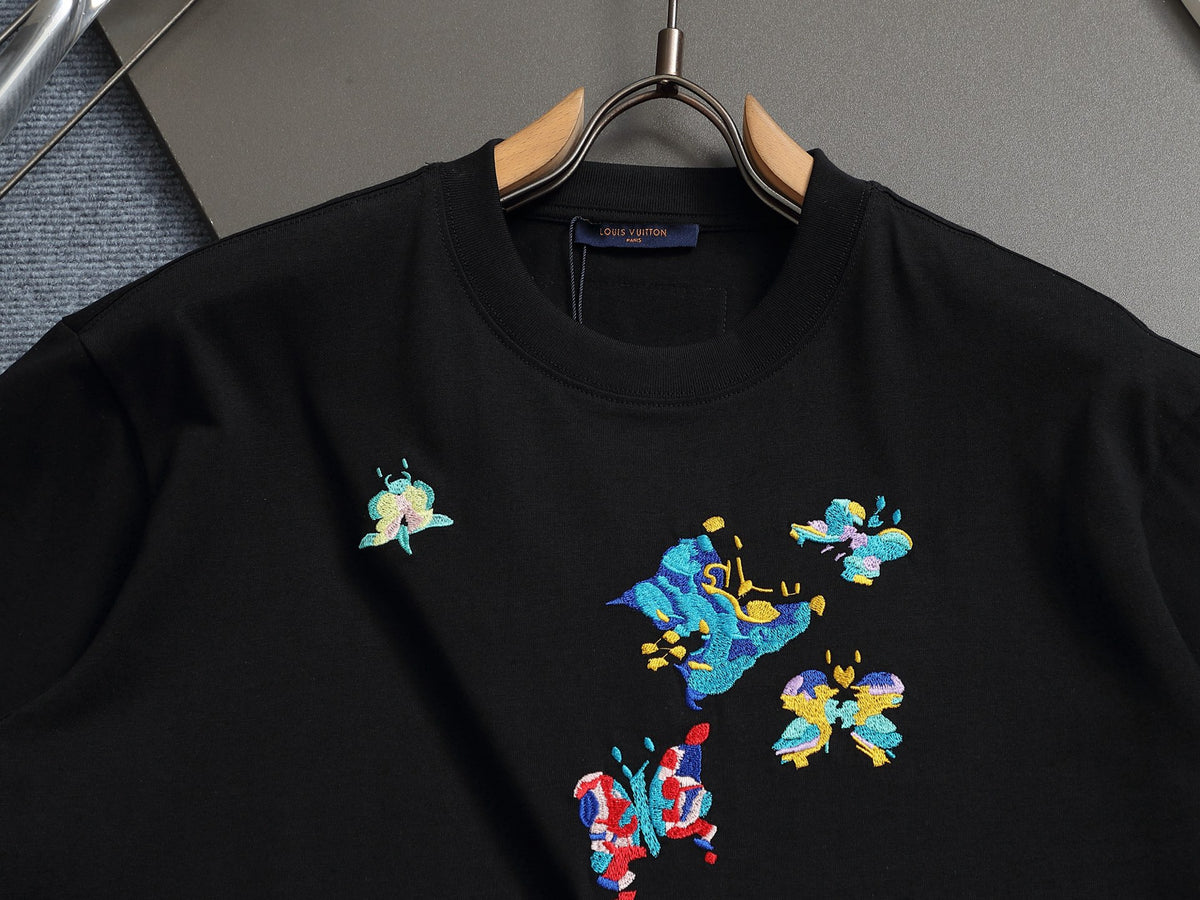 Alphabet Graffiti Splash Ink T shirt-2047