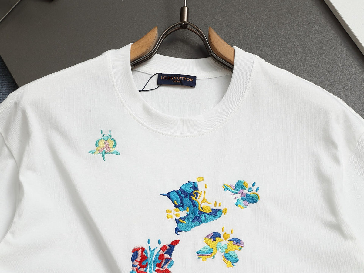 Alphabet Graffiti Splash Ink T shirt-2047