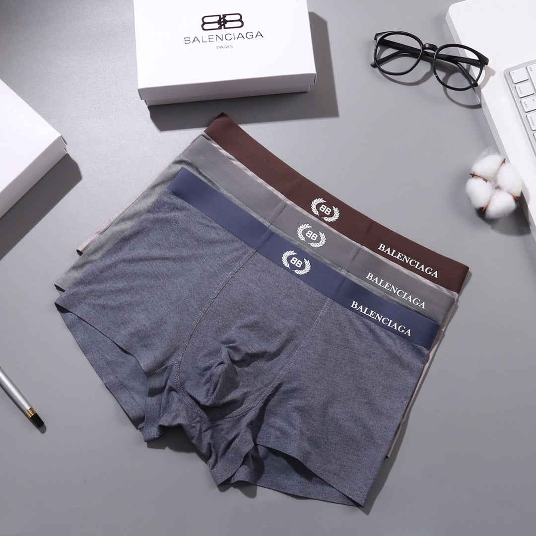 Men's Premium Cotton Boxer Briefs (3-Pack)-40