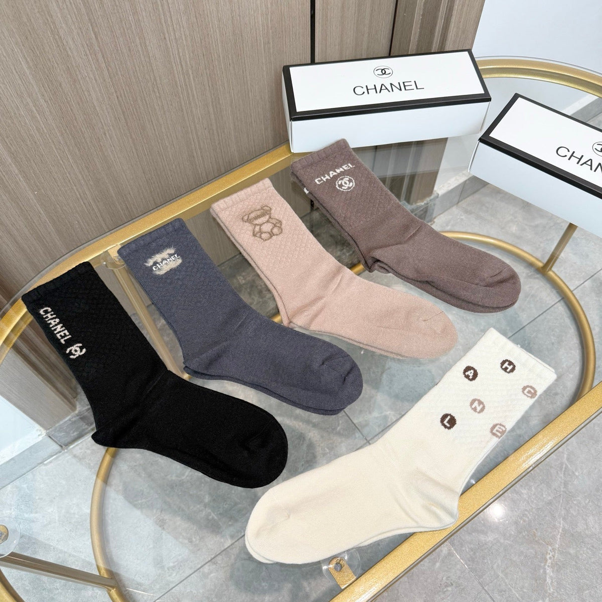 5-Pair Comfort Socks Set (1 BOX)-37