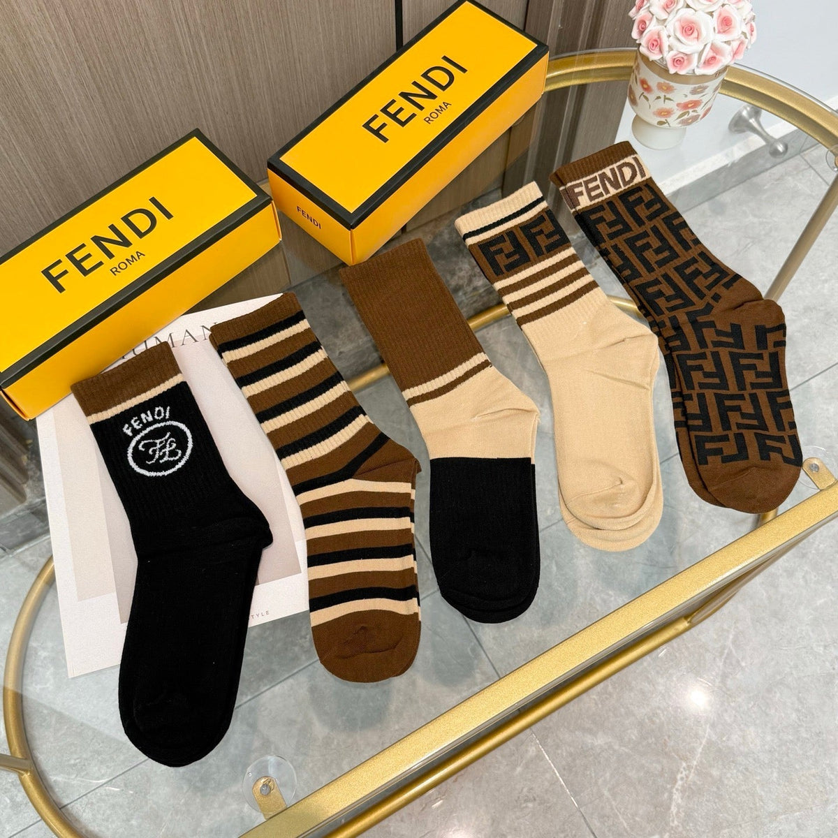 5-Pair Comfort Socks Set (1 BOX)-38